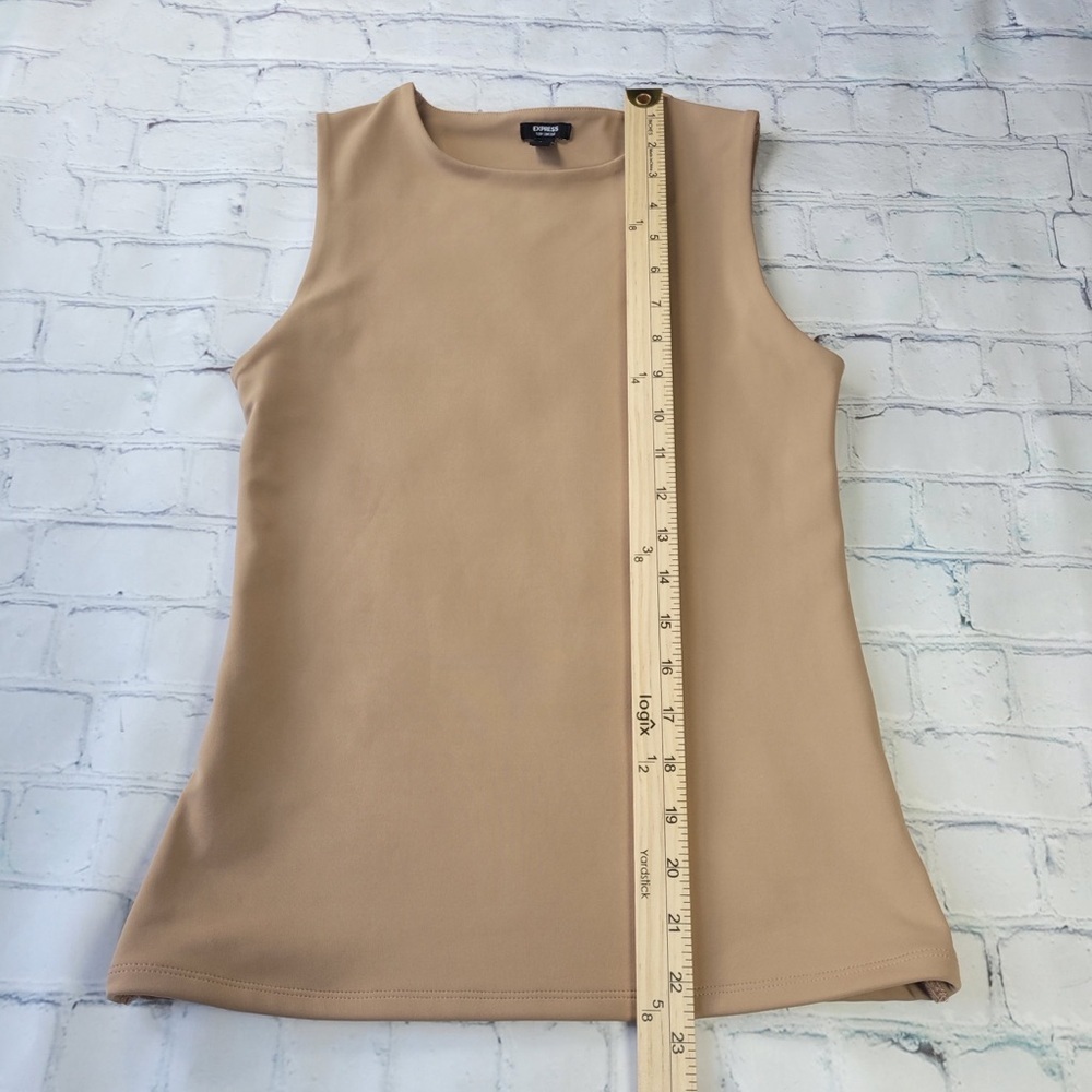 ✅ Express Body Contour Neutral Tank Top in Beige size S - Picture 4 of 9